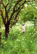 Thomas Cooper Gotch The Orchard USA oil painting artist